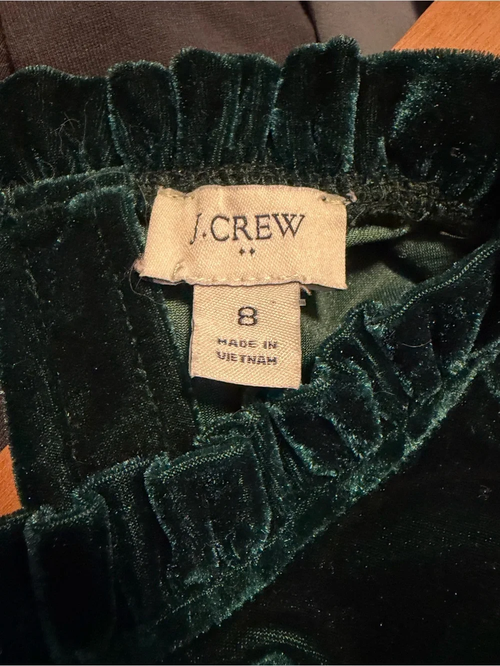 J crew Sleeveless Velvet Tiered Dress in Emerald Green 8